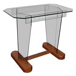 Communion Table 60" - Clear Glass