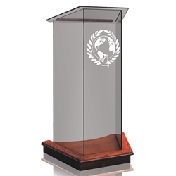 Lectern - Clear Glass