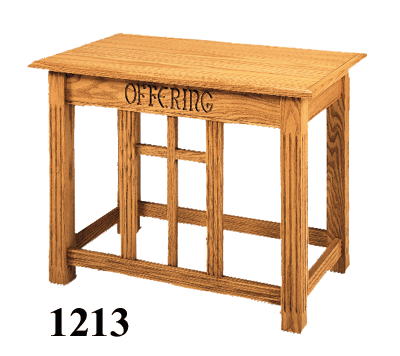 Service Offering Table Fine Wood Furniture 1213 Classic Offering Table1213 Offering Table